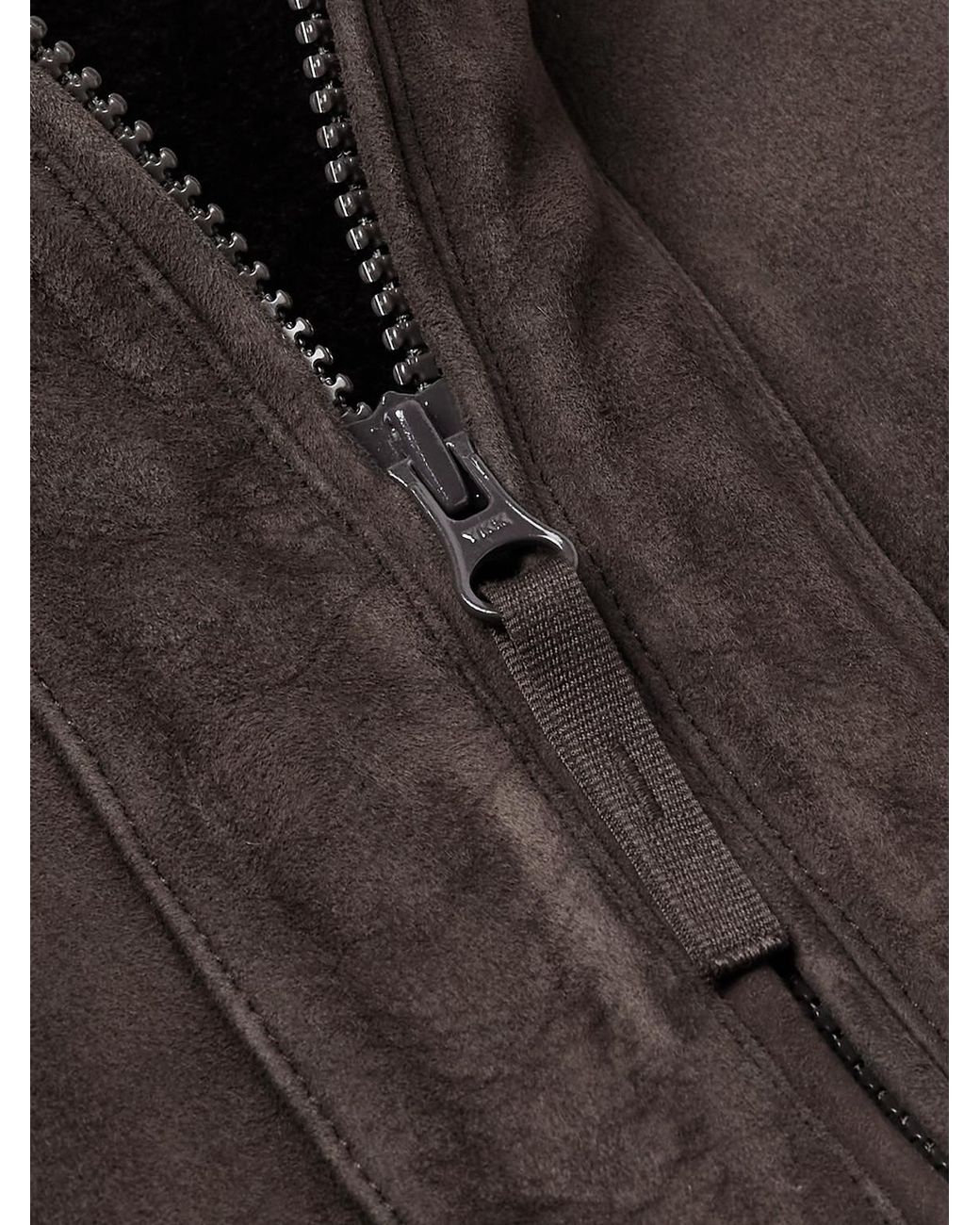 Stone Island Black Ghost Shearling Hooded Jacket for men