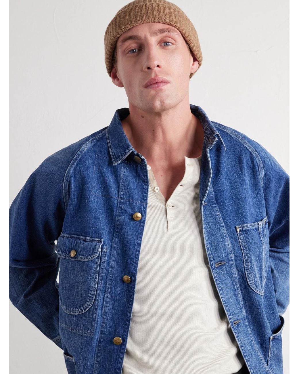 NN07 Natural Sailor 6650 Ribbed Wool-Blend Beanie for men
