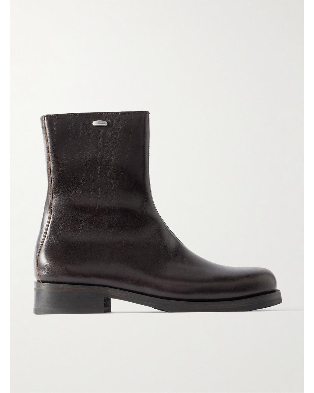 Our Legacy Black Camion Full Grain Leather Boots for men