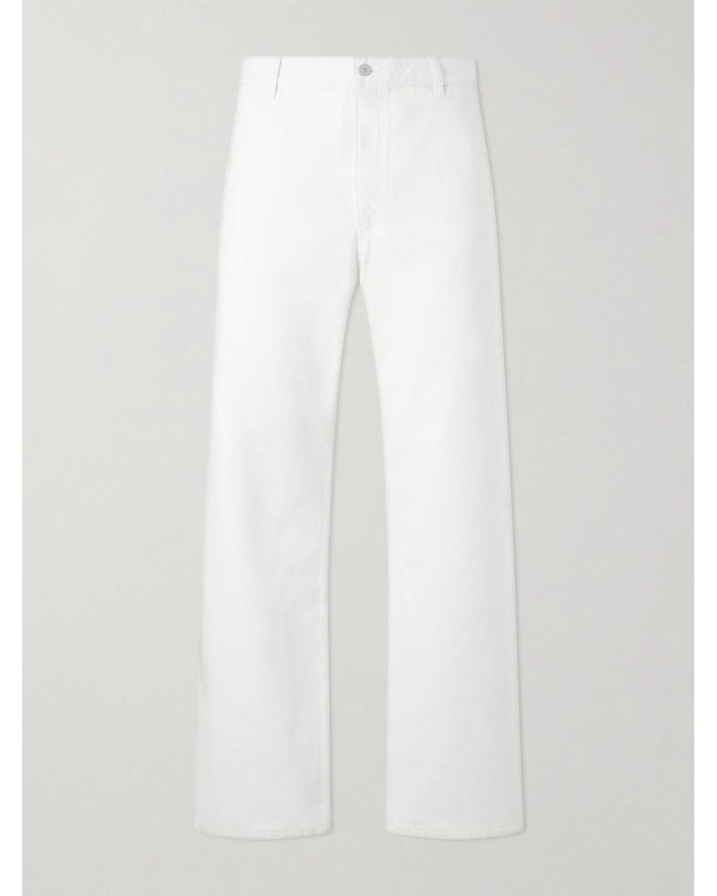 Jeanerica White Genua Straight-Leg Cotton-Blend Jeans for men