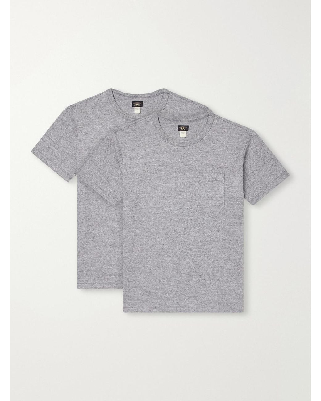 RRL Gray Set Of Two Cotton-Jersey T-Shirts for men