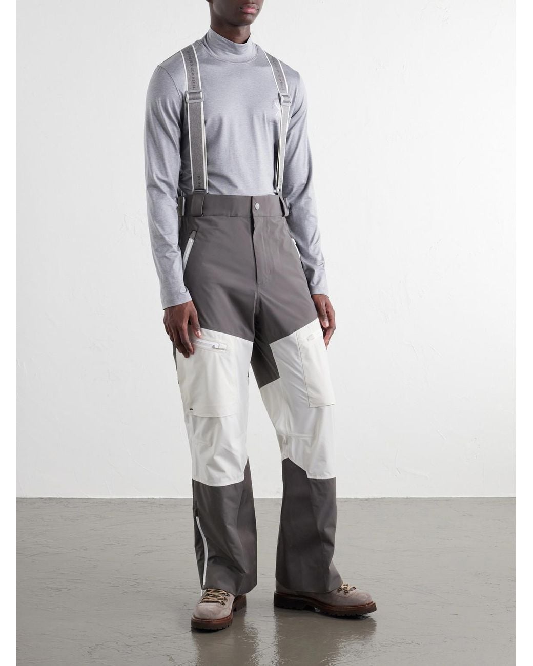 Brunello Cucinelli White Straight-Leg Panelled Shell Ski Pants for men