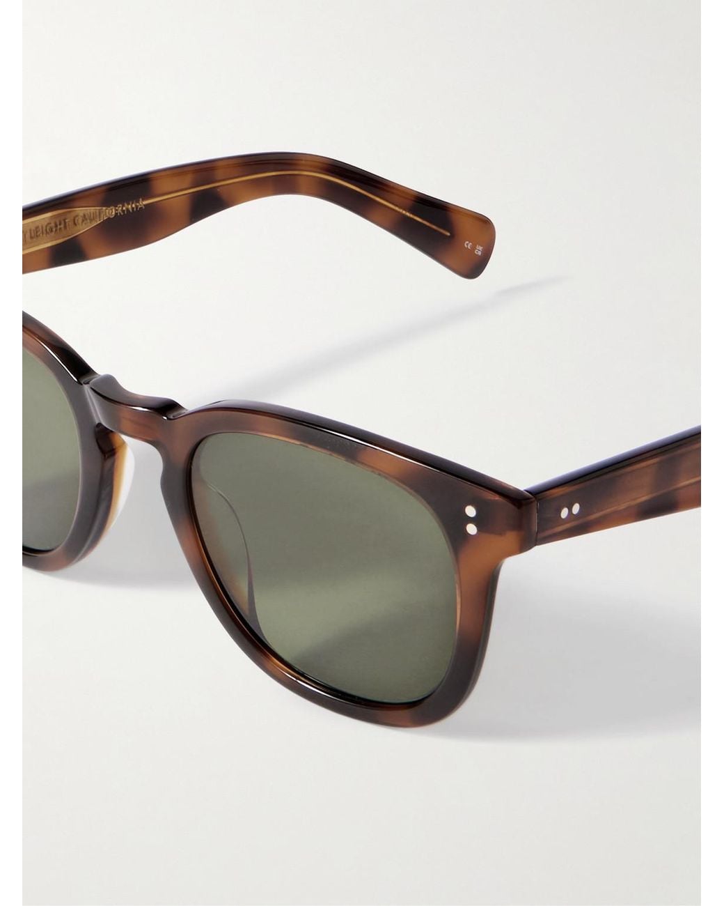 Garrett Leight Black Kinney Ii Round-Frame Acetate Sunglasses for men