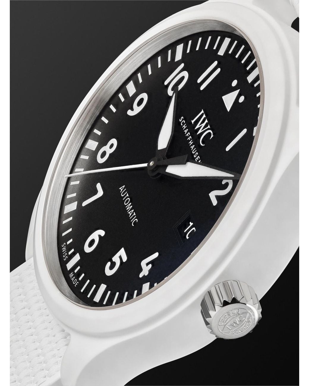 Iwc Black Pilot's Top Gun Lake Tahoe Automatic Ceramic Watch for men