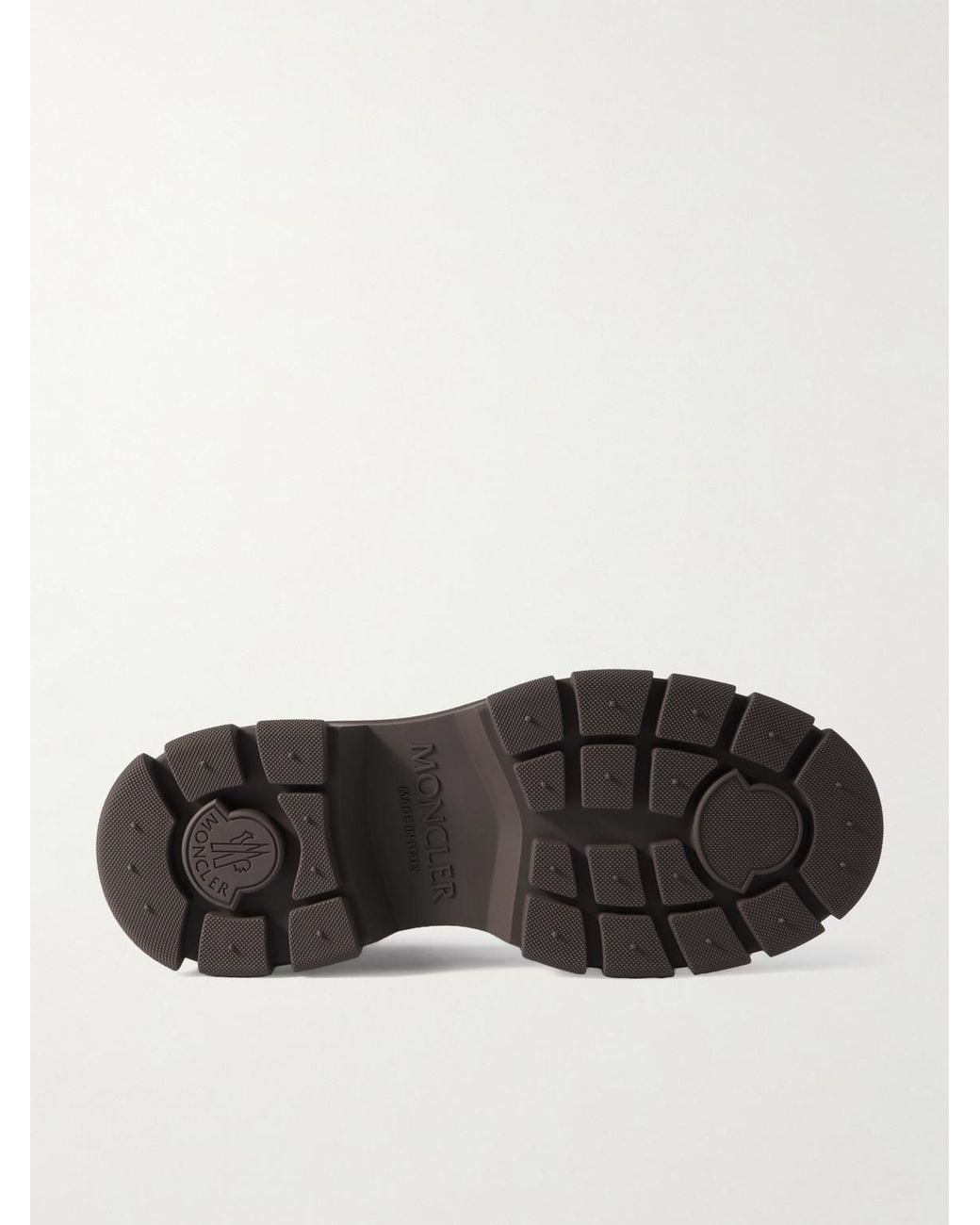 Moncler Black Hevea City Leather Boots for men