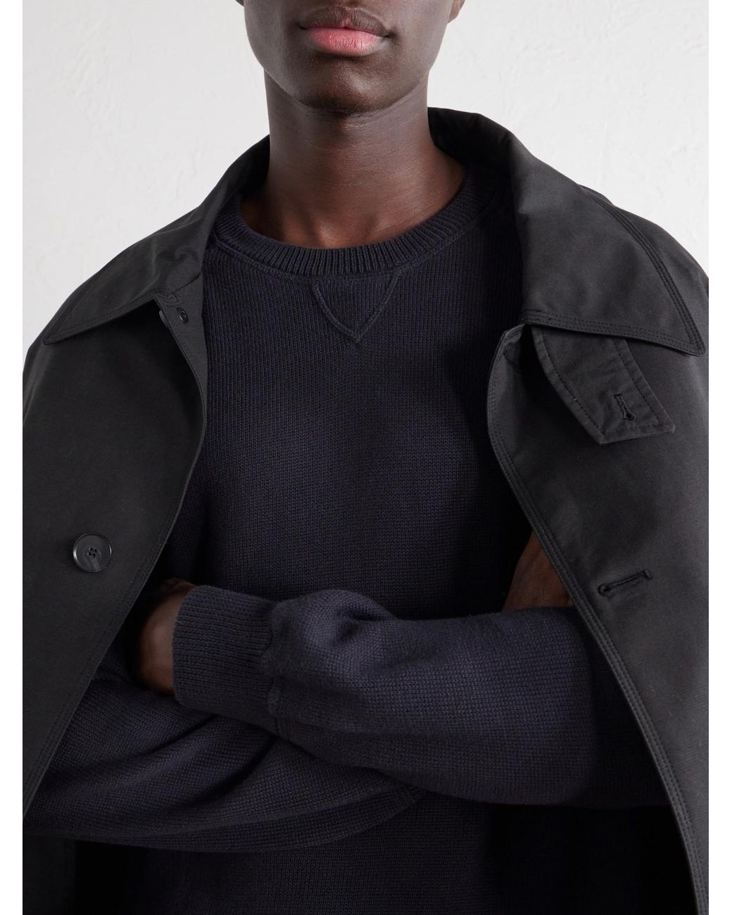 Ghiaia Blue Cotton Sweater for men