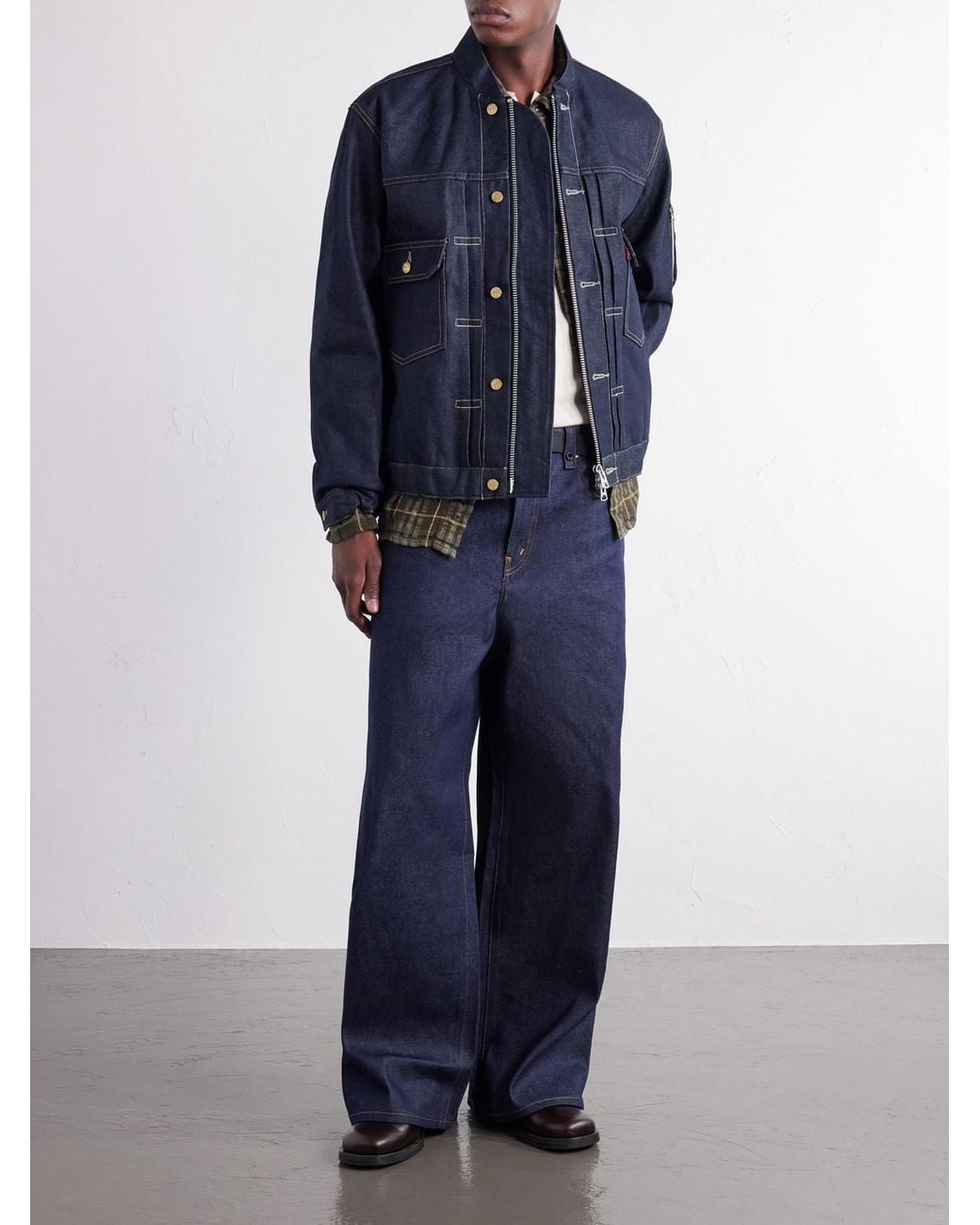 Sacai Blue Levi's Denim Jacket for men