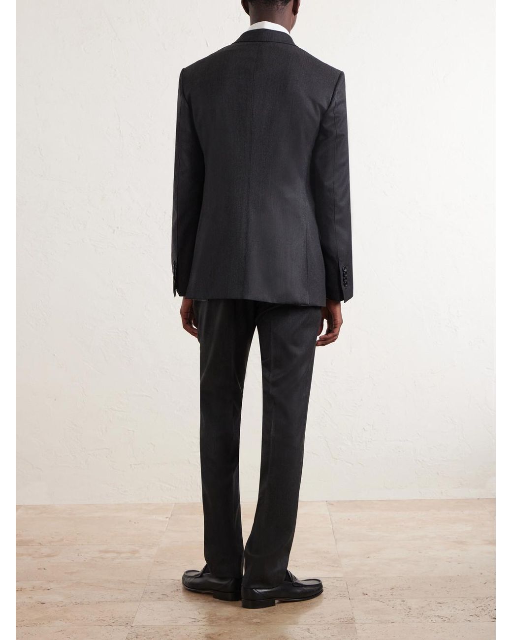 Tom Ford Black Shelton Wool-Twill Suit Jacket for men
