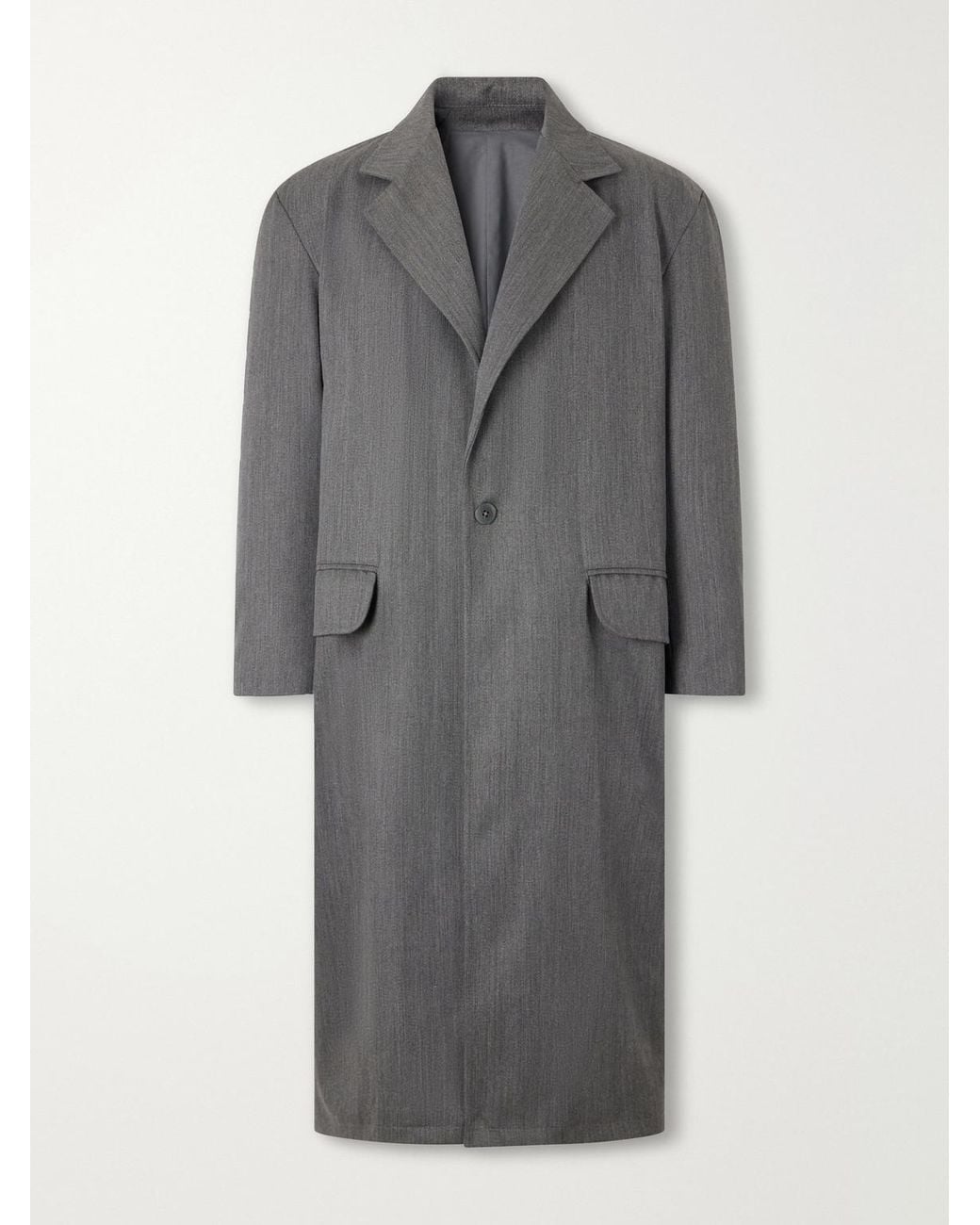 STÒFFA Gray Wool-twill Coat for men