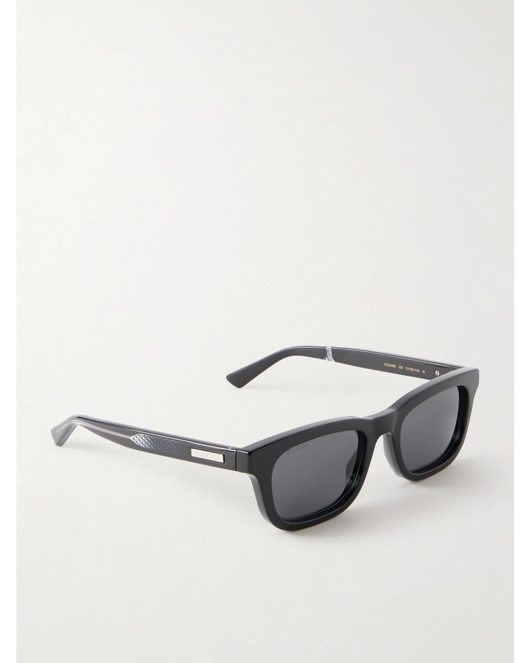 Gucci Gray The Wirecore Square-frame Recycled-acetate Sunglasses for men