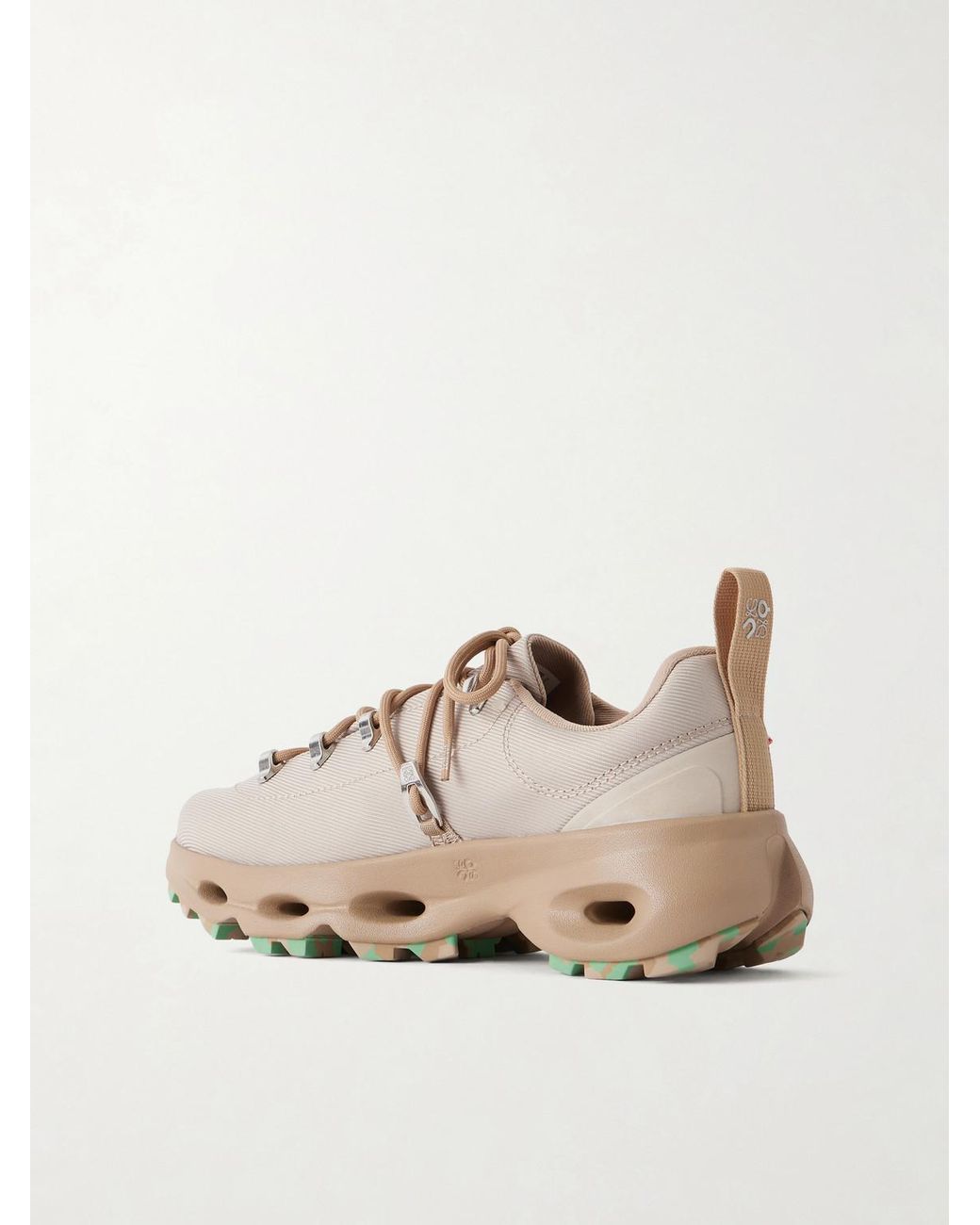 Loewe Natural On Cloudsolo Hiker Rubber-Trimmed Twill Sneakers for men