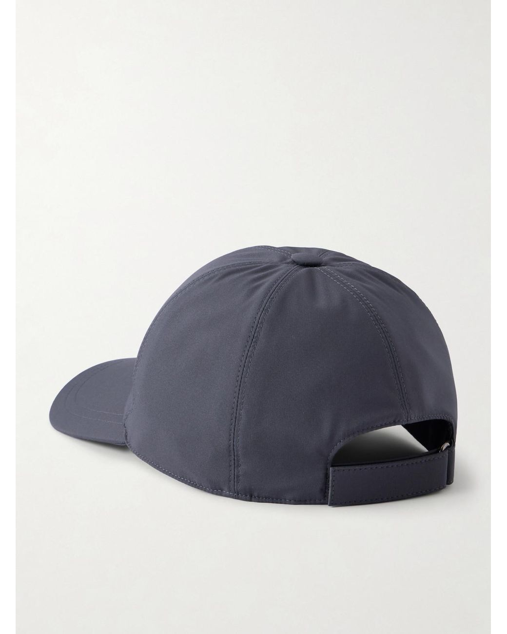Brioni Blue Logo-Embroidered Shell Baseball Cap for men