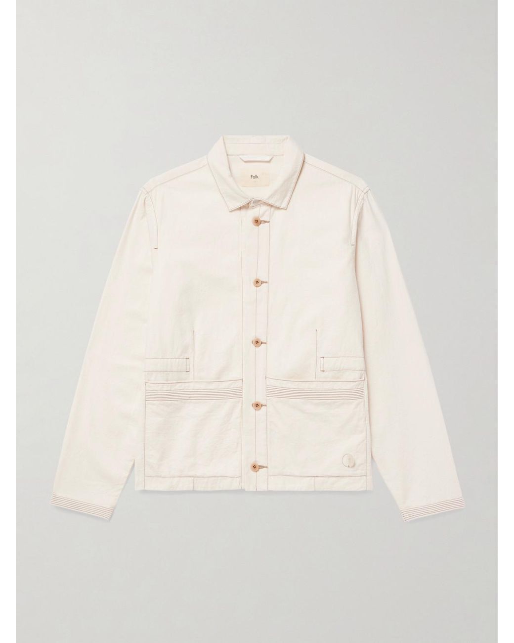 Folk Natural Anniversary Cotton-twill Jacket for men