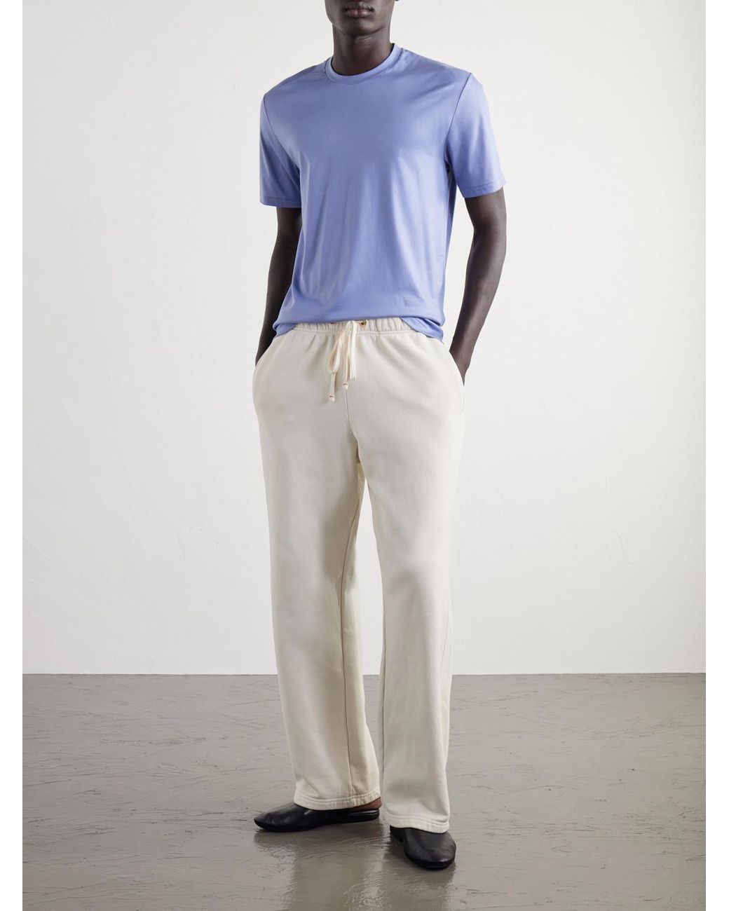 Zimmerli of Switzerland Blue Cotton-Jersey T-Shirt for men