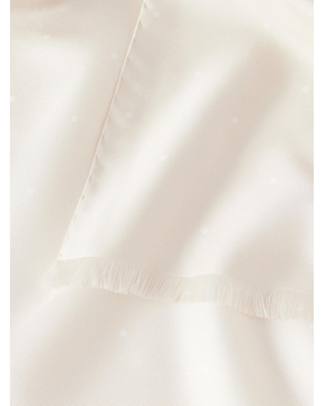 Favourbrook Natural Polka-Dot Silk-Twill Scarf for men