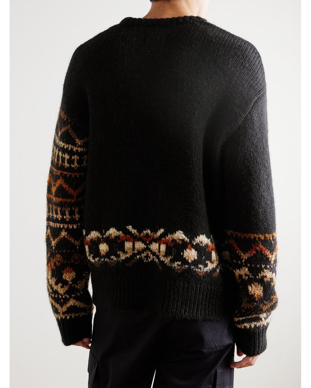 Emil 60032 Fair Isle Wool-Blend Sweater di NN07 in Blue da Uomo