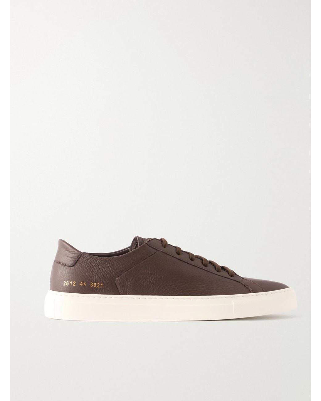 Common Projects Brown Piuma Full-Grain Leather Sneakers for men
