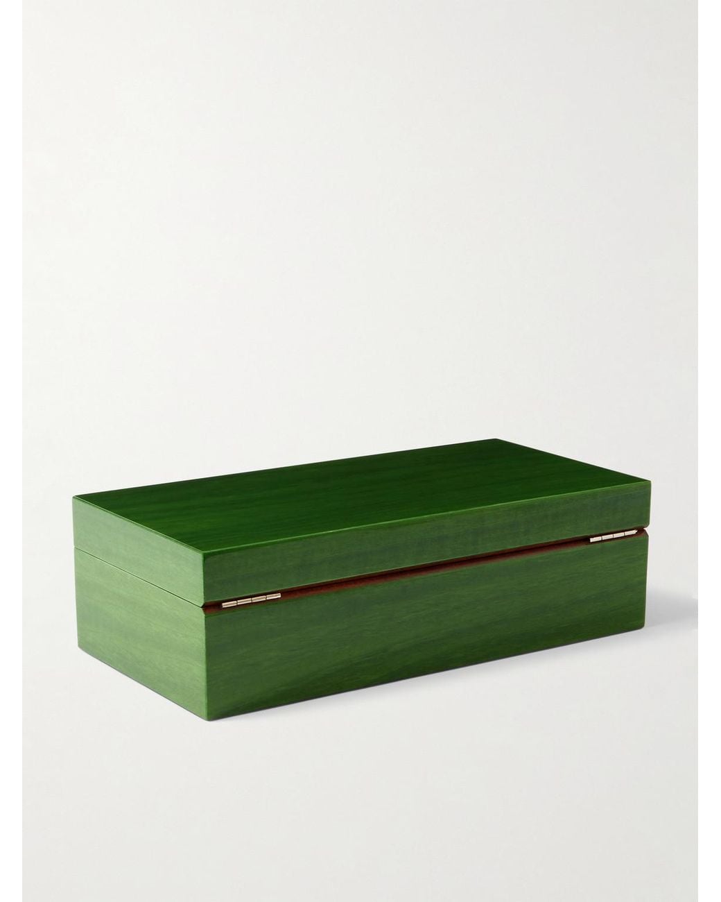 Rapport Green Heritage Lacquered Cedar Four-Piece Watch Box for men