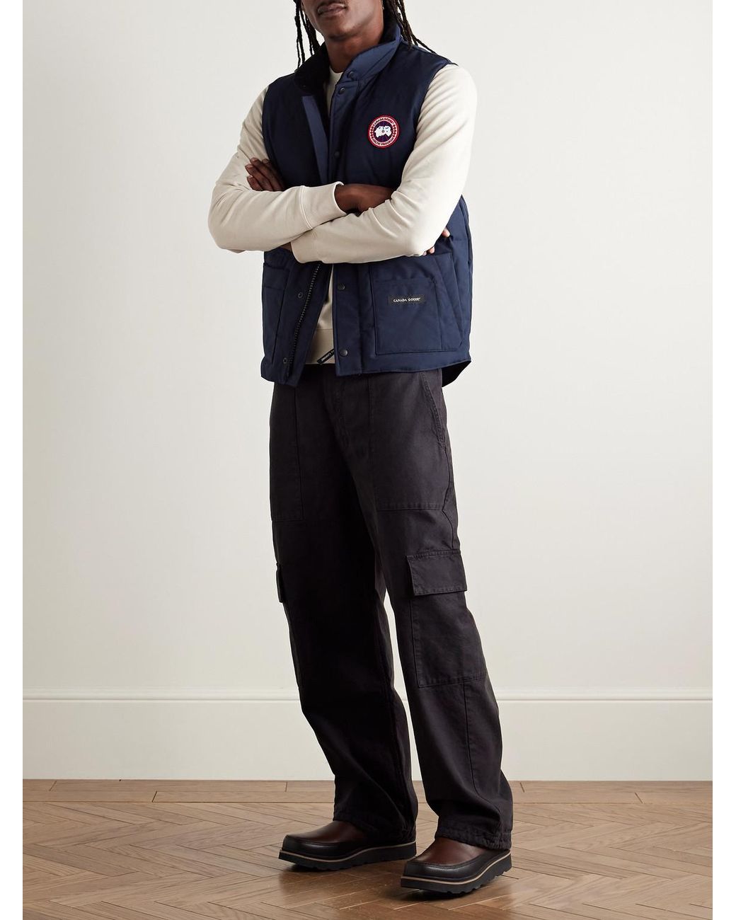 Canada Goose Blue Slim-Fit Freestyle Crew Quilted Arctic Tech Down Gilet for men