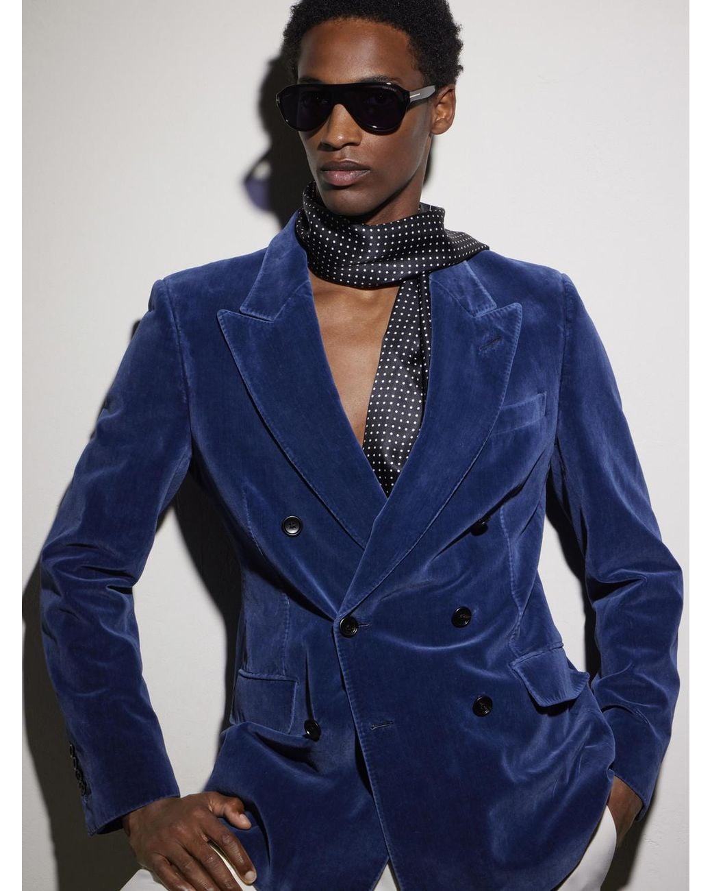 Tom Ford Blue Samuele 02 Aviator-style Acetate Sunglasses for men