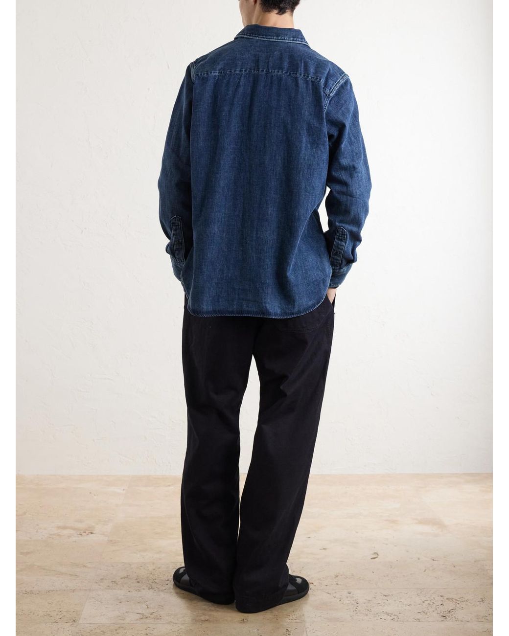 Rag & Bone Blue Denim Shirt for men