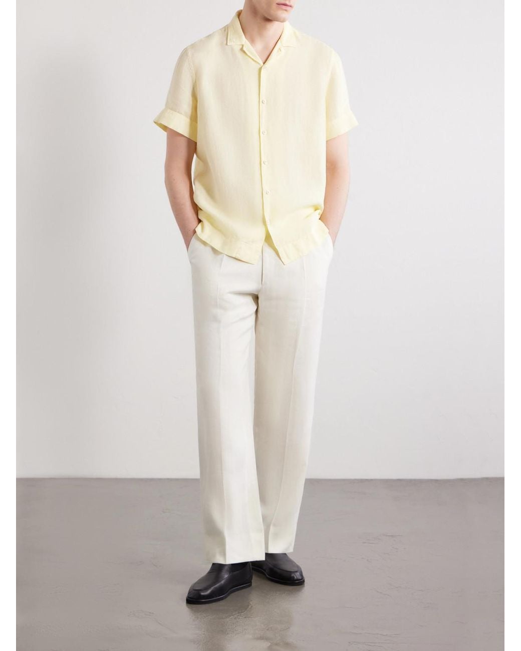 Boglioli Natural Linen Shirt for men