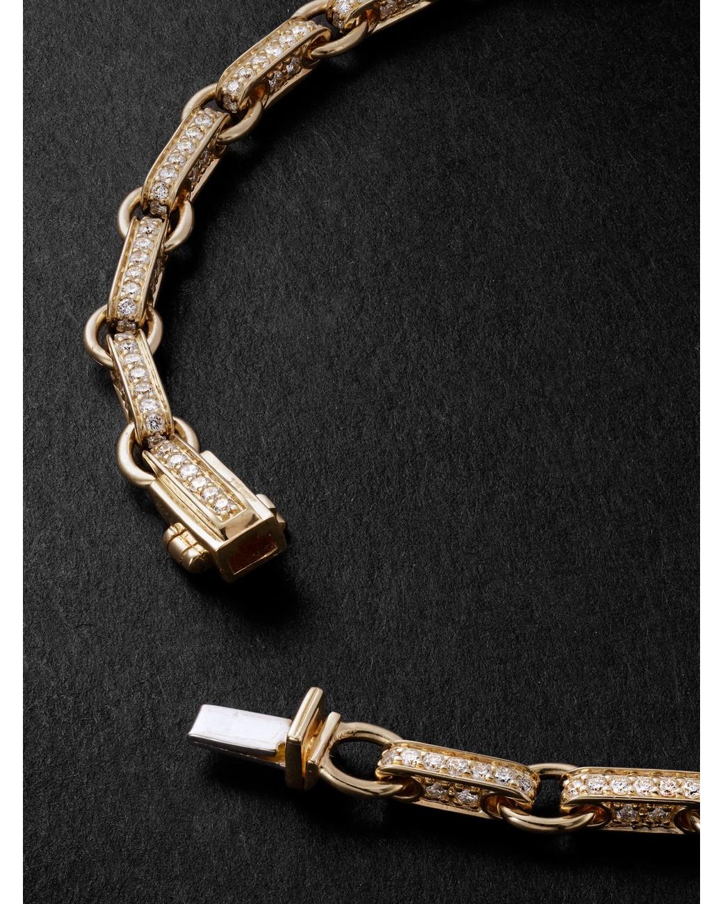 Sydney Evan Black 14-Karat Diamond Bracelet for men