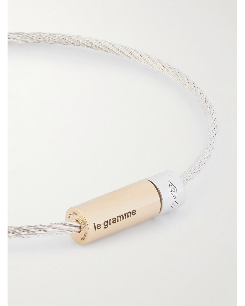 Le Gramme Natural 7G Sterling And-Karat Bracelet for men