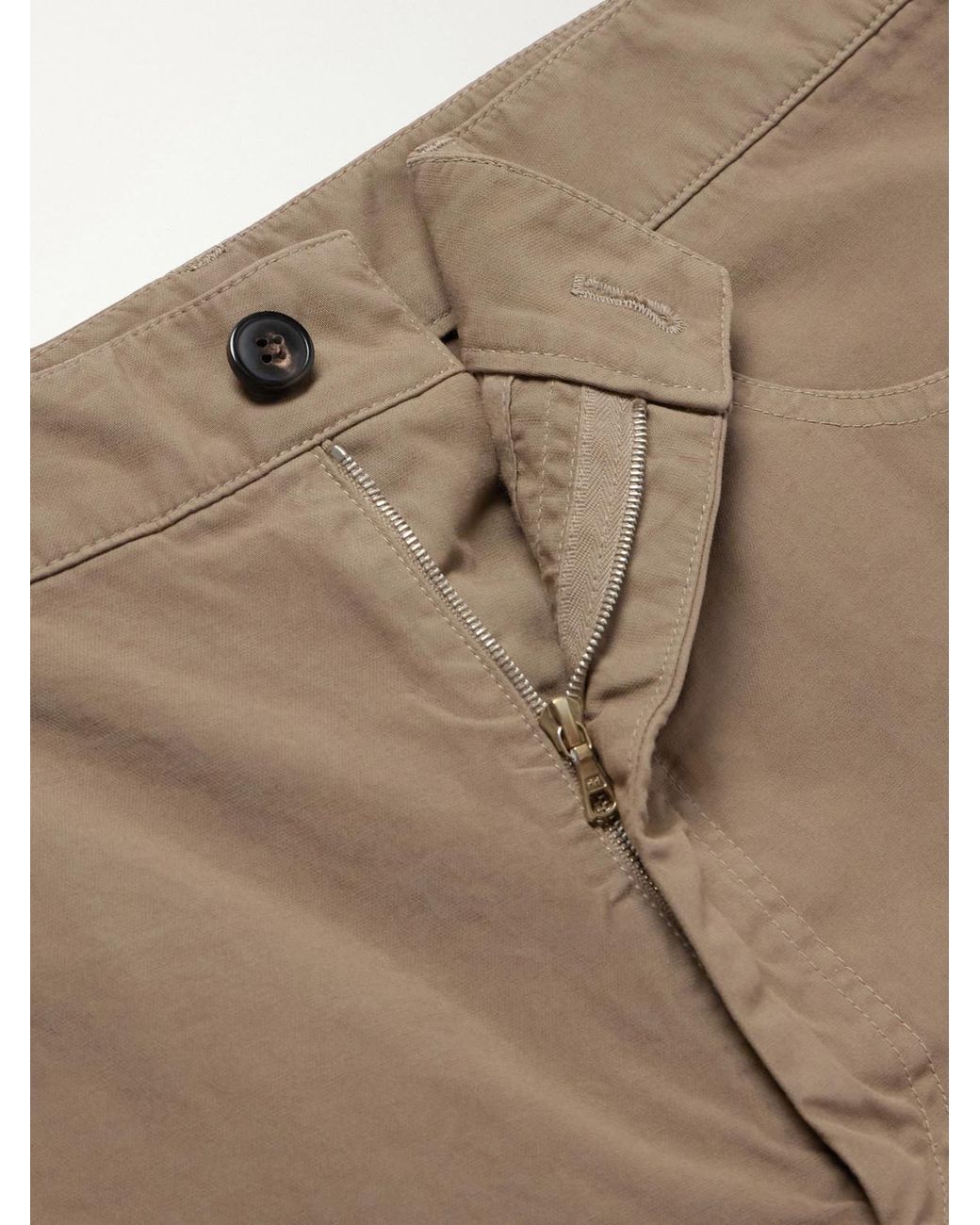 Dries Van Noten Natural Straight-Leg Cotton Trousers for men