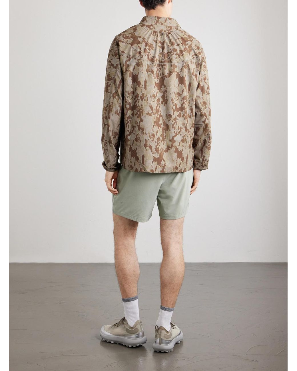 Satisfy Brown River Printed Peaceshell Shirt for men