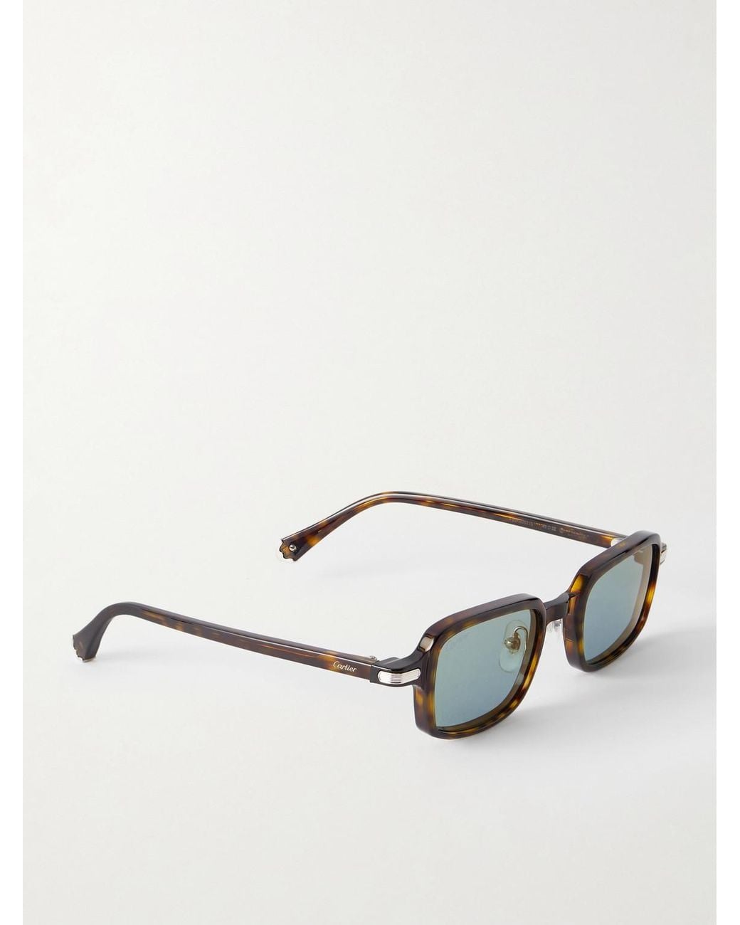 Cartier Black Godron De Cartier Square-Frame Acetate Sunglasses for men
