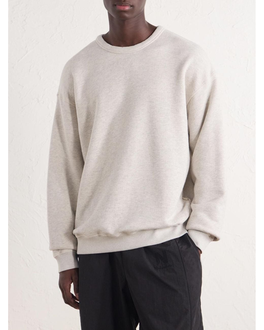 Aimé Leon Dore White Marina Cotton-Jersey Sweatshirt for men
