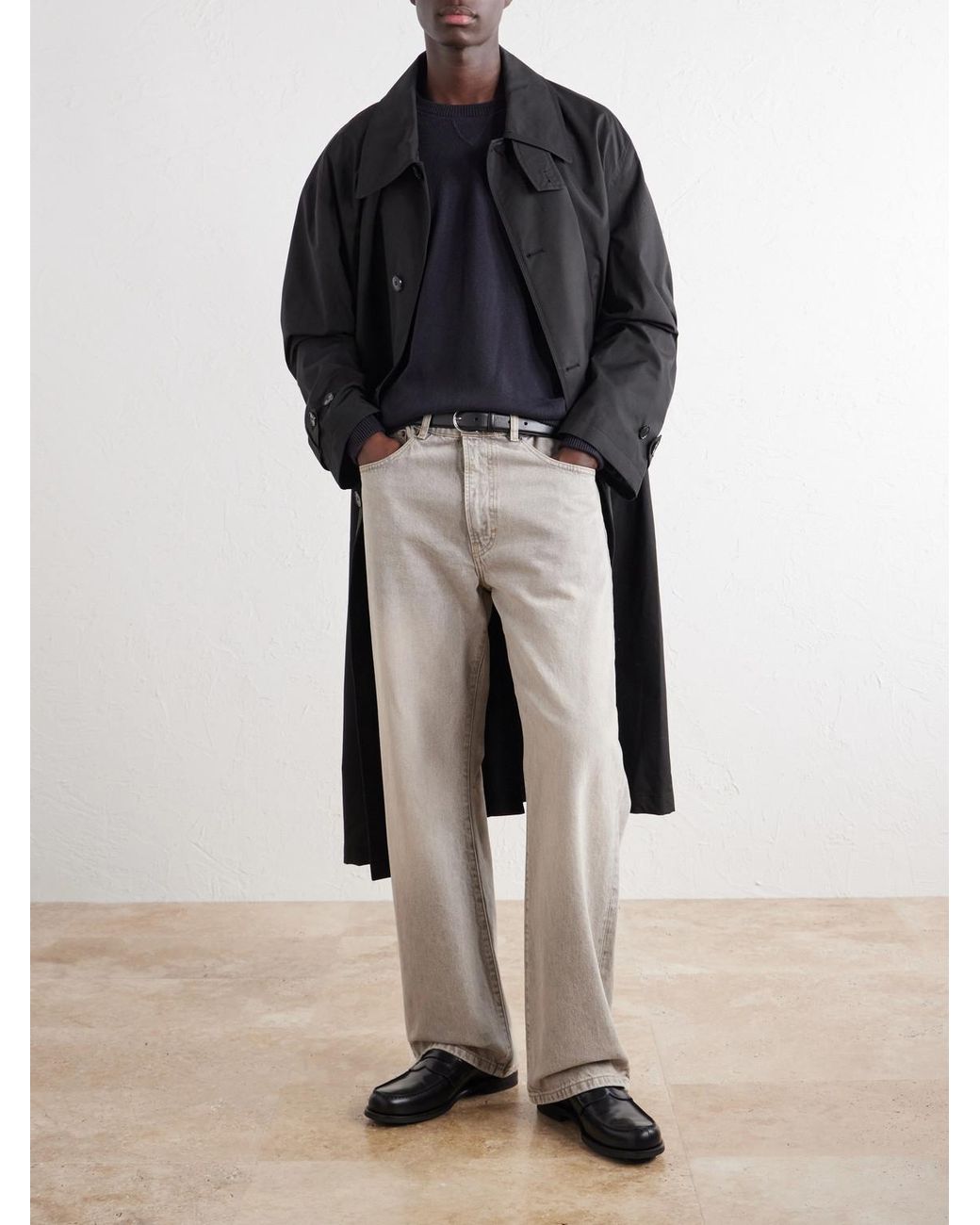 Ghiaia Blue Cotton Sweater for men