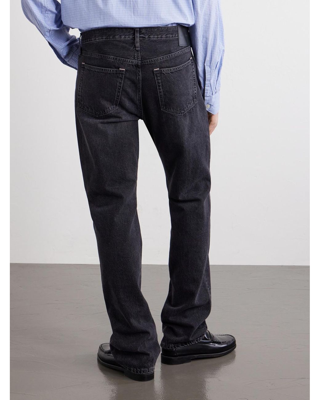 Acne Blue Straight-Leg Jeans for men