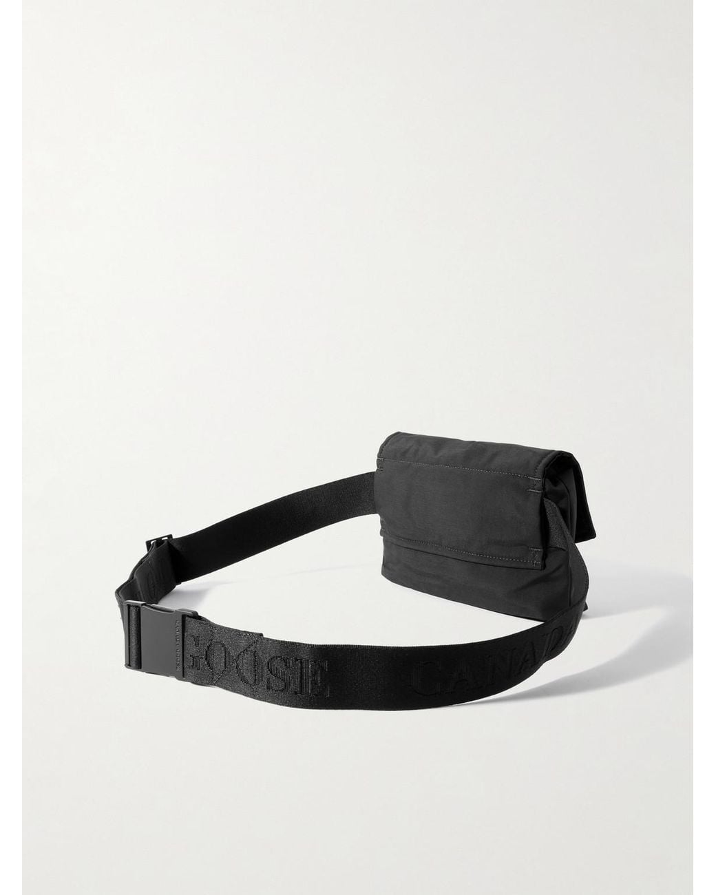 Canada Goose Black Logo-Appliquéd Shell Belt Bag for men