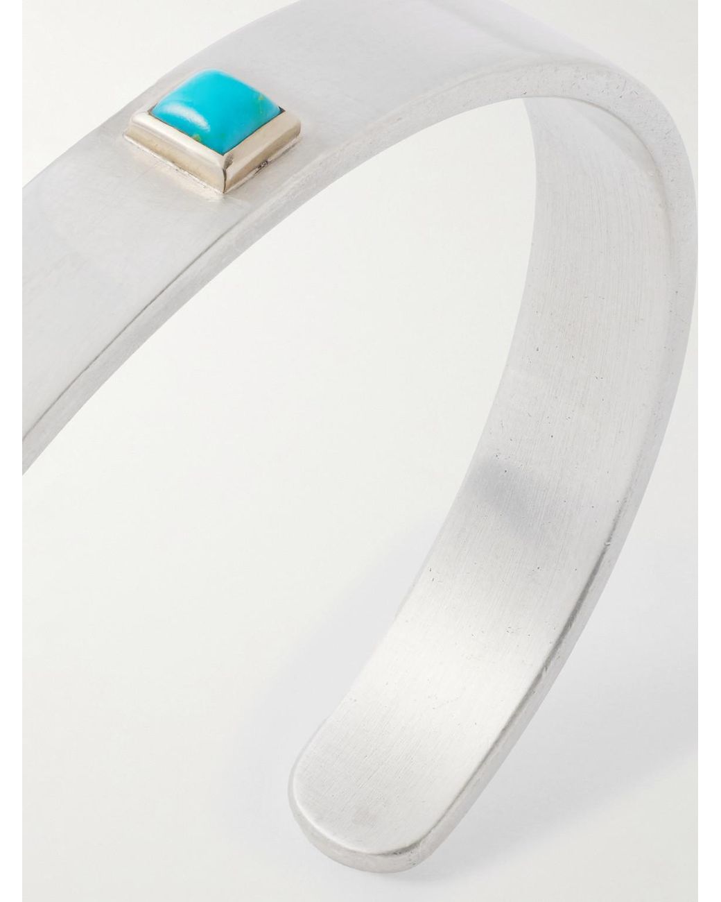 Peyote Bird White Azul Sterling, 14-Karat And Cuff for men