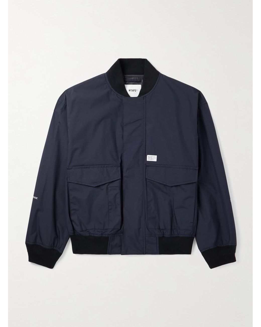 WTAPS Logo-Appliquéd Pertex Nylon-Taffeta Jacket in Blue for Men