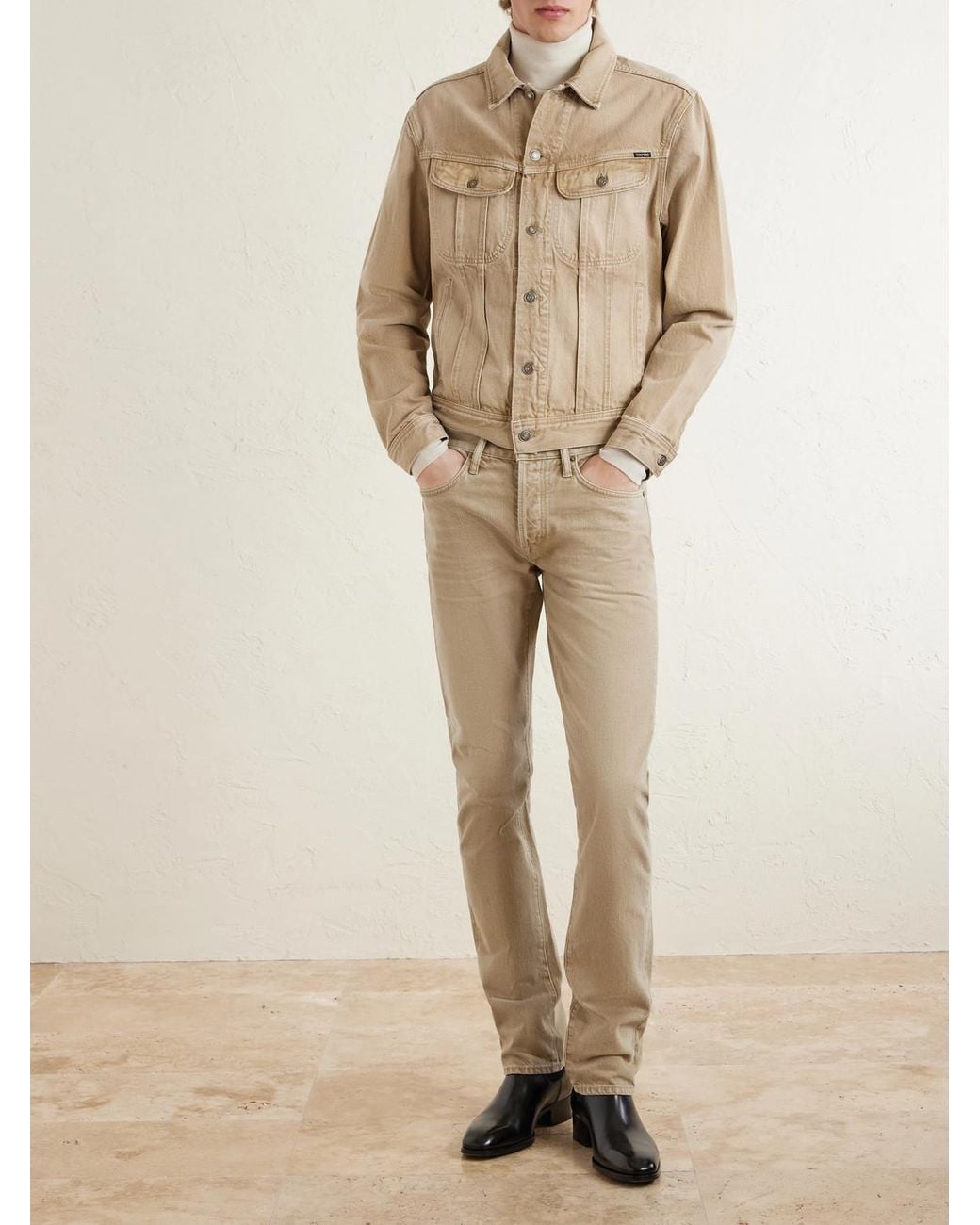 Tom Ford Natural Straight-leg Jeans for men