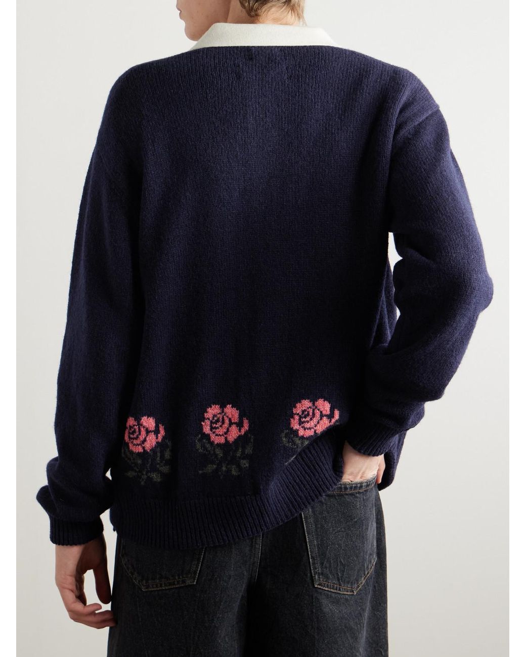 トップス noah nyc shetland sweater cardigan M Floral Shetland Cardigan - Noah