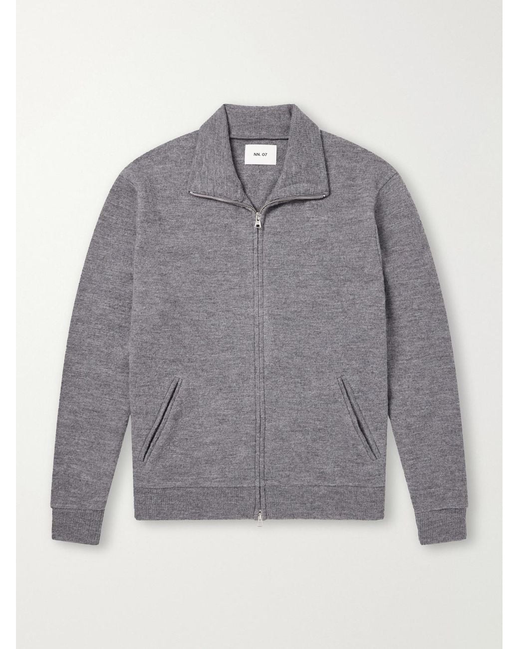 NN07 Gray 6398 Merino Wool-Felt Jacket for men