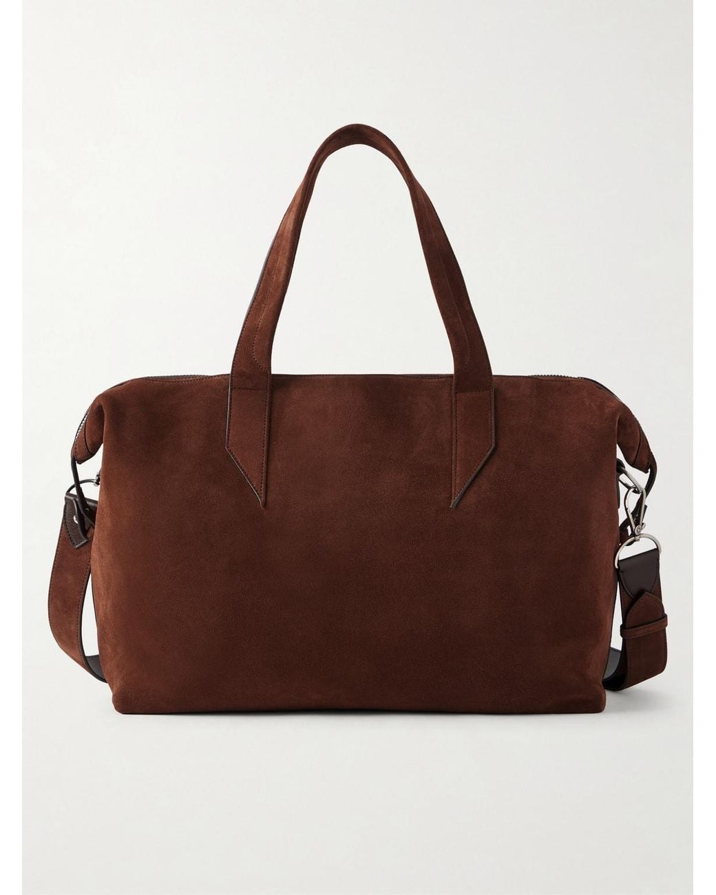Metier Brown Nomad All Day Suede Weekend Bag for men