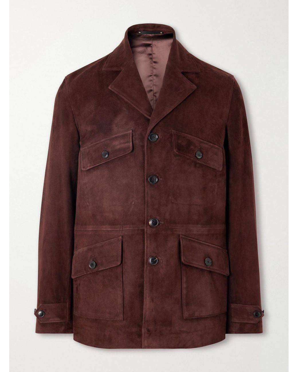 Paul Smith Brown Suede Jacket for men