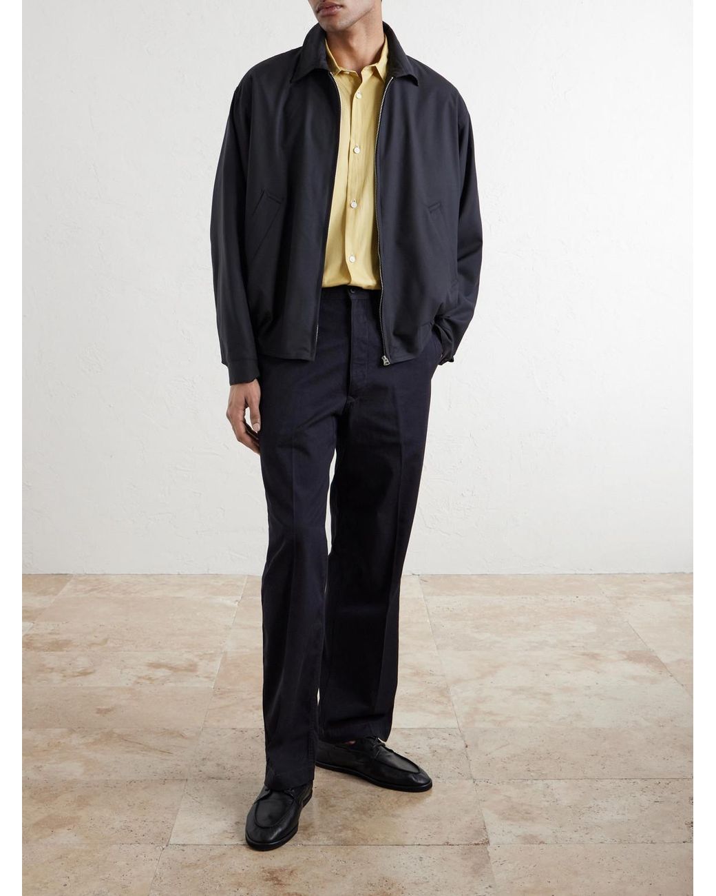 Kaptain Sunshine Black Wool Blouson Jacket for men