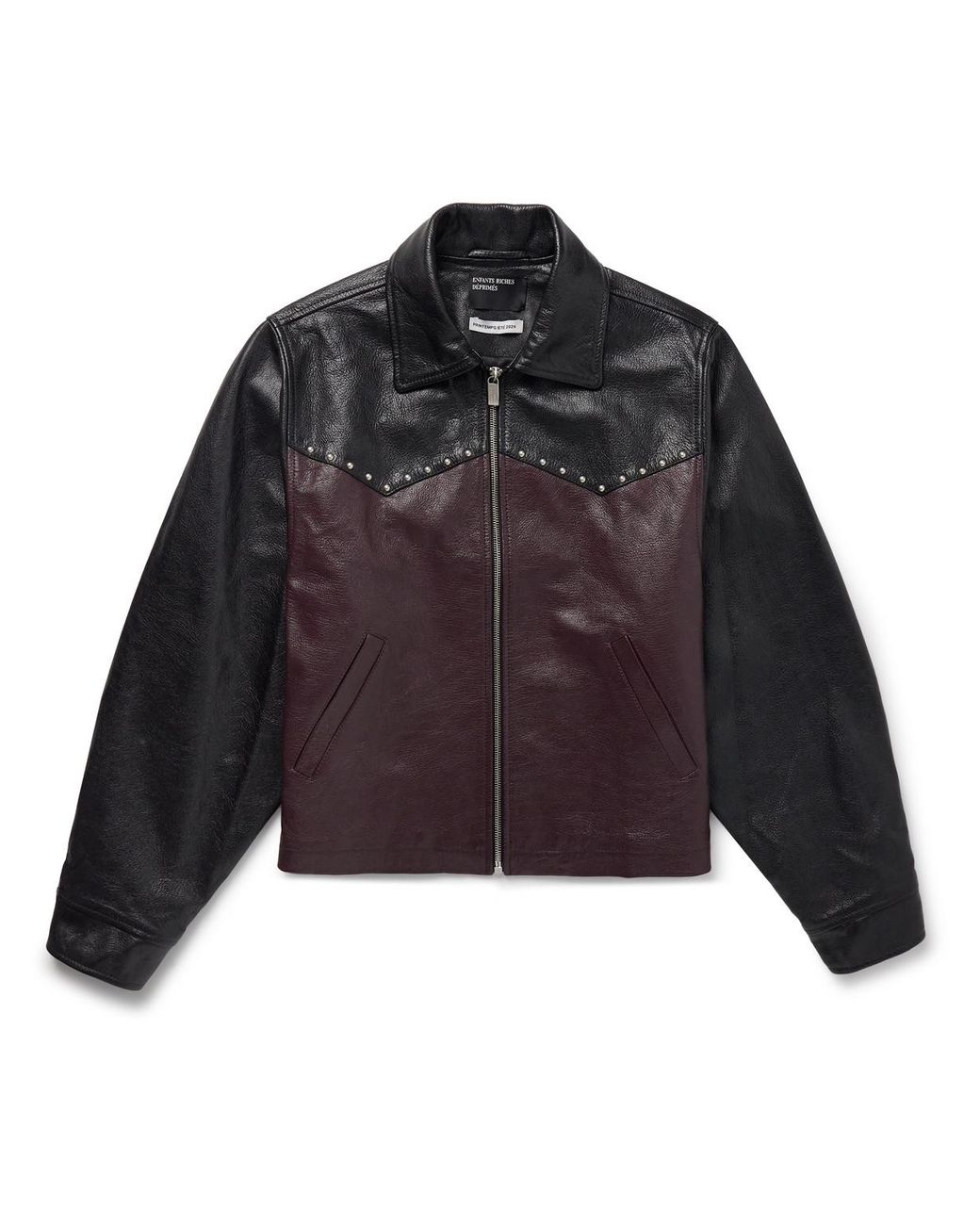 Enfants Riches Deprimes Signature Studded Two-Tone Leather