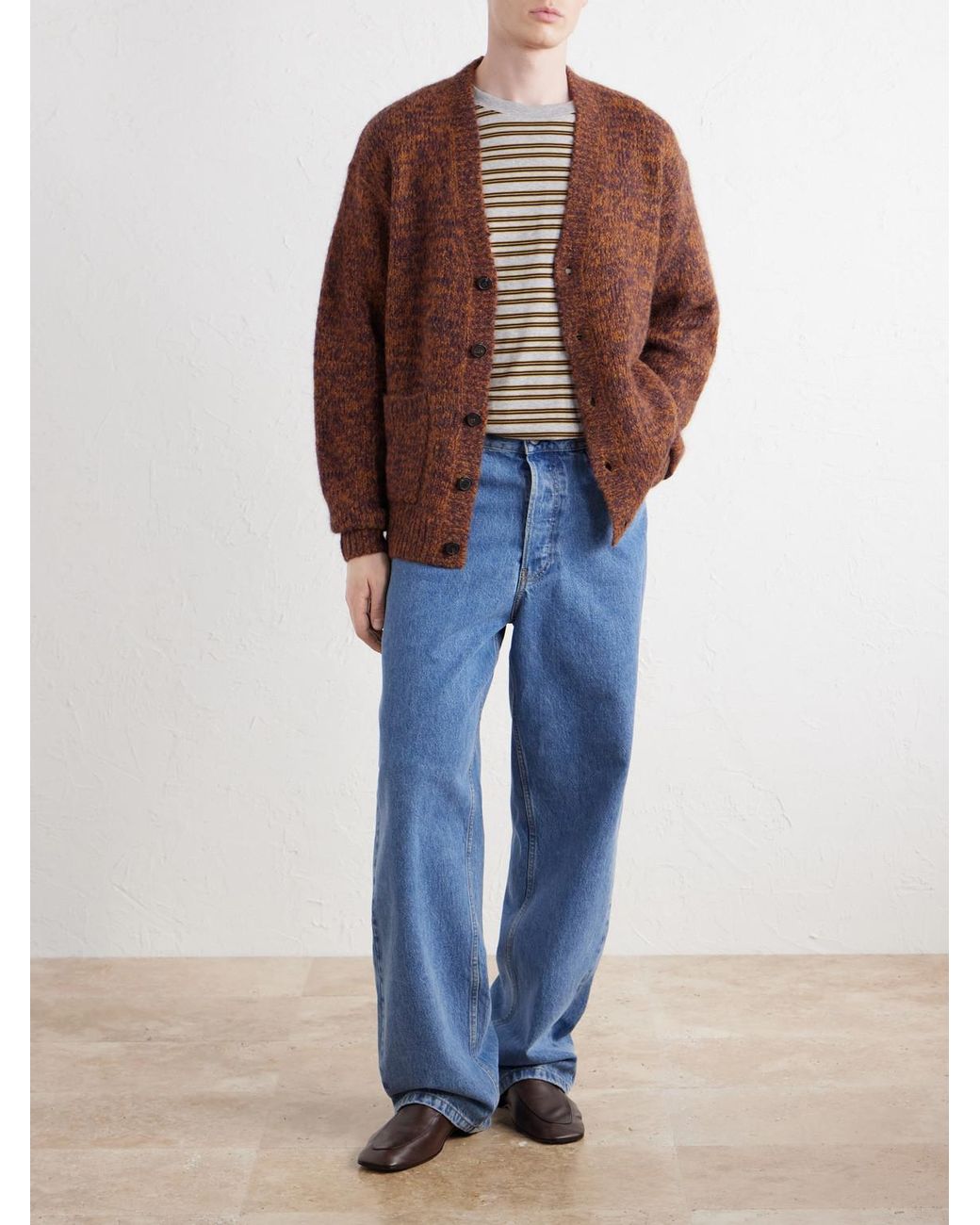Dries Van Noten Brown Mounia Alpaca-blend Cardigan for men