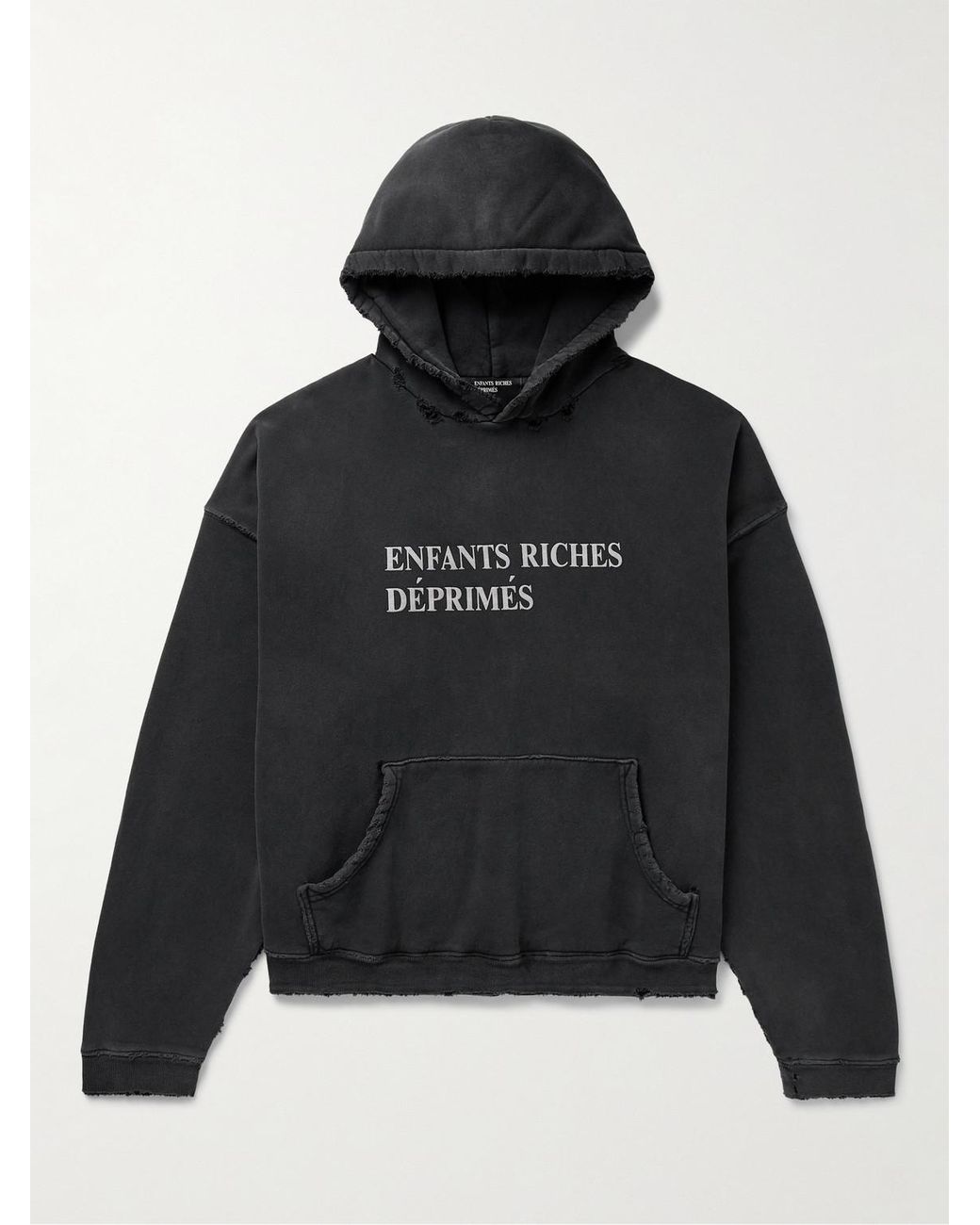 Enfants Riches Deprimes Thrashed Distressed Logo-print Cotton