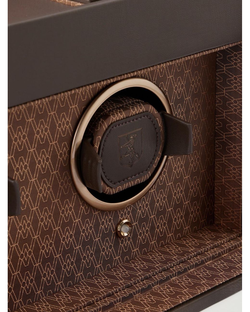 Wolf Brown Earth Double Watch Winder for men