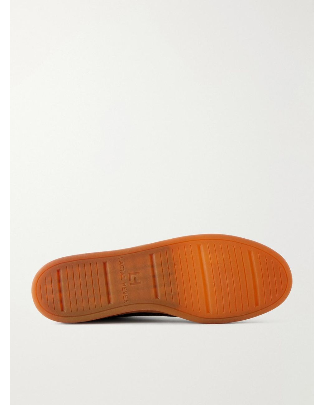 Officine Creative Brown Militia 002 Suede-trimmed Leather Sneakers for men