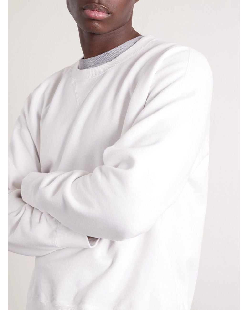 Visvim White Jumbo Sb Cotton-jersey Sweatshirt for men