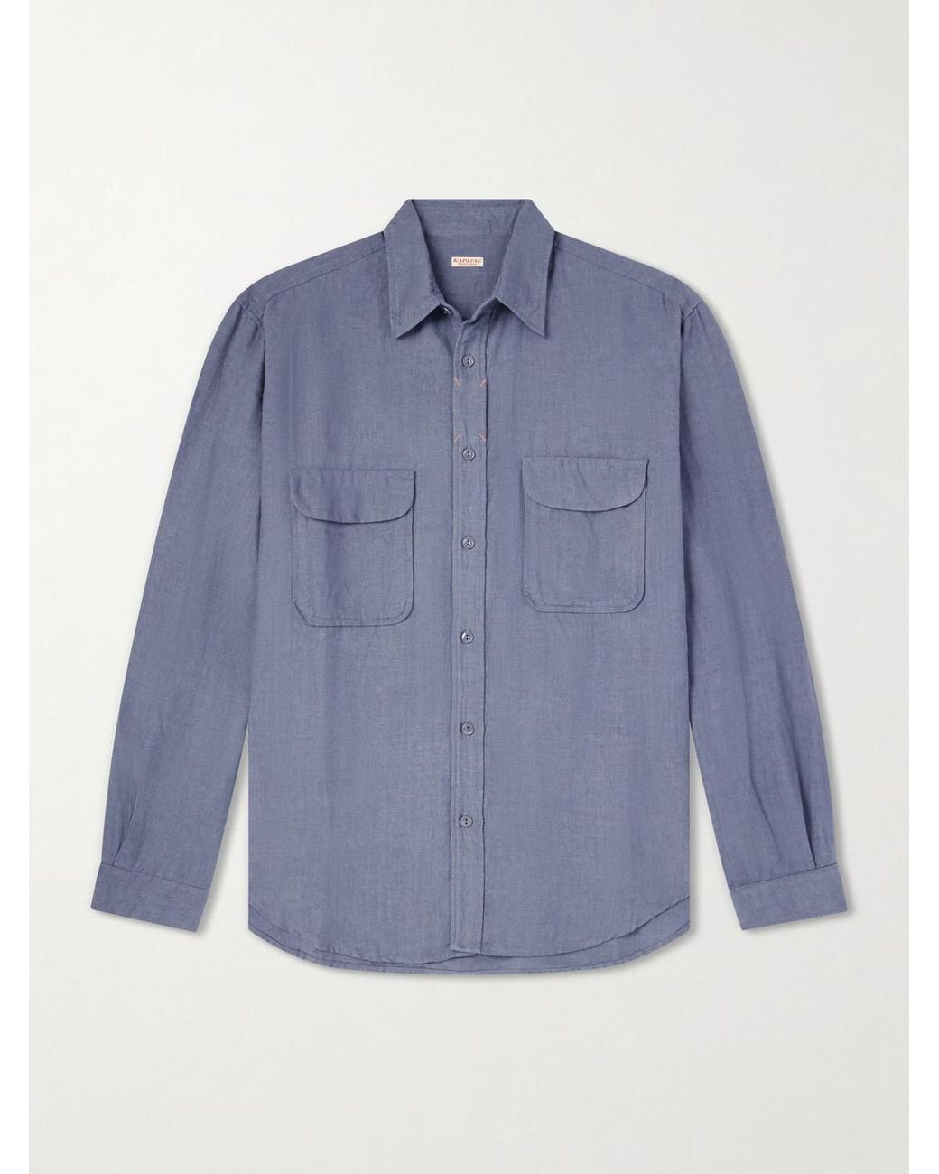 Kapital Blue Linen Shirt for men